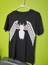 Marvel Venom Athletic Shirt Black Suit Spider-Man Spiderman Workout Mens Small
