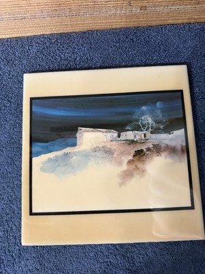 Adobe Sky by Michael Atkinson Decorative Tile Wall Art Hanging 8 x8 .