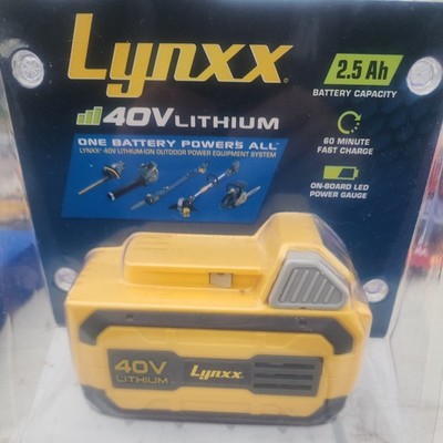 LYNXX GENUINE 40V 2.5AH LITHIUM ION BATTERY PACK brand new in package  