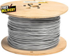 Belden 8760 18AWG Stranded Tinned Copper Shielded Pair Gray PVC Jacket 500ft  