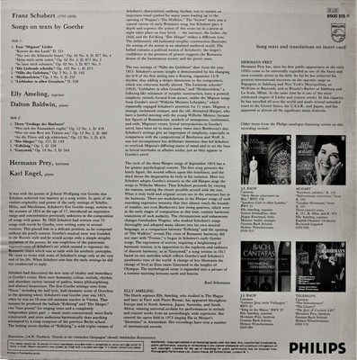 Franz Schubert - Elly Ameling, Dalton Baldwin, Hermann Prey, Karl Engel, Goethe-