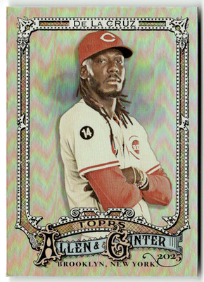 2025 Topps Allen & Ginter MLB No. 133 Elly de la Cruz Rainbow Holofoil