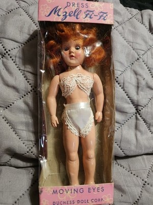 Duchess Doll Corp Mam'zell Fi - Fi Lingerie Bra Panties Vintage 1950 Redhead 