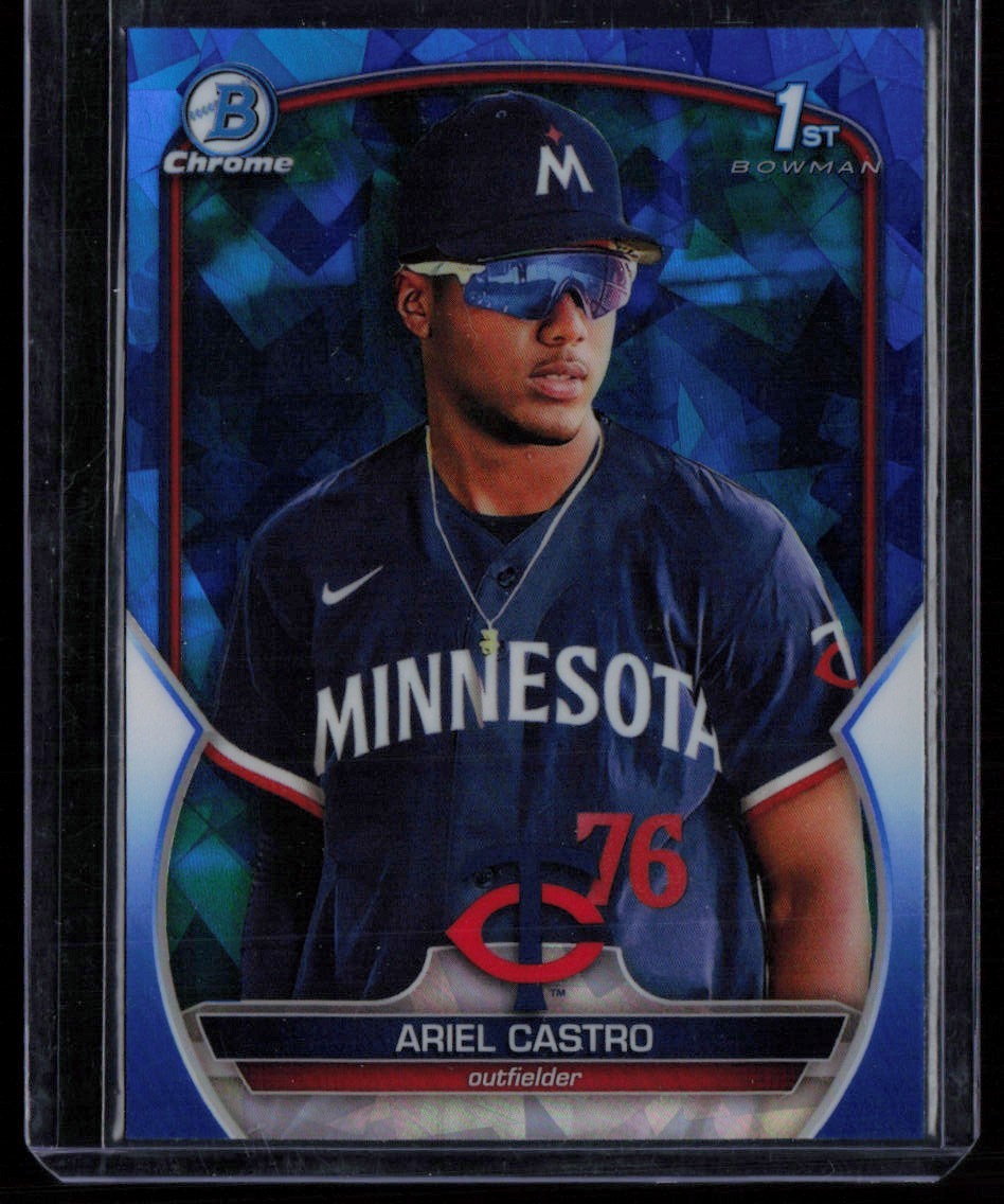 ARIEL CASTRO 2023 BOWMAN CHROME SAPPHIRE 1ST BOWMAN MINNESOTA TWINS #BCP-203