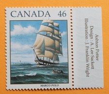 Canada 46 cent stamp 1999 MNH #1779 Sailing Ship Marco Polo