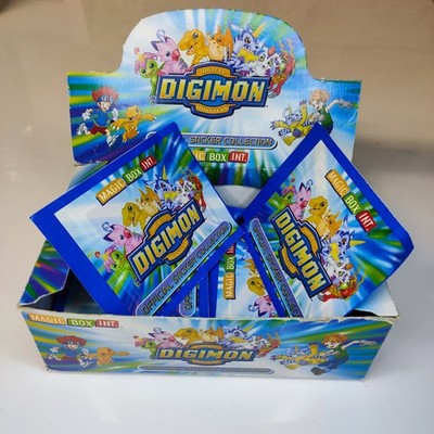 X4 Vintage Digimon Digital Monsters - Magic Box Sticker Packs - Year 2000 Sealed