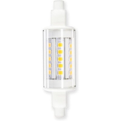LightMe LED Leuchtmittel 78mm Stab Röhrenform 5W R7s klar 500lm warmweiß 3000K