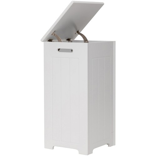 Bathroom Laundry Hamper Washing Clothes MDF Basket Bin Storage - Picture 4 of 10
