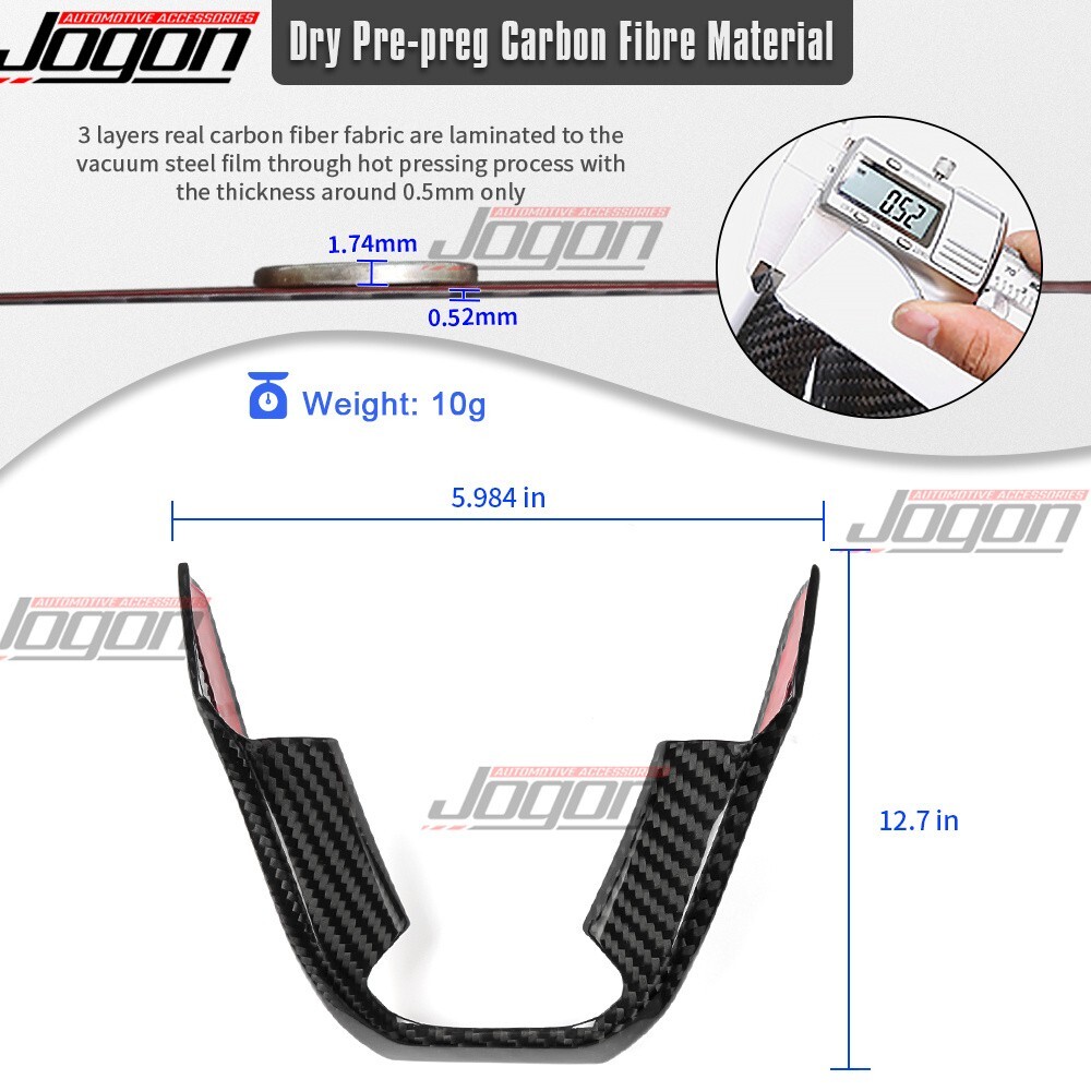 GT4 Real Carbon Steering Wheel Bottom Decor Cover For Lotus Emira i4 V6 2023-25