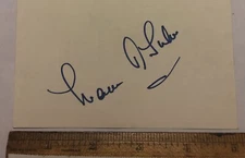 Actress Maureen O'Sullivan Autograph Signed Card Tarzans MARX BROTHERS Movies