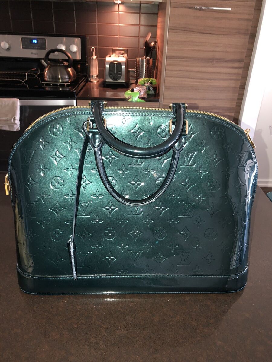 Louis Vuitton Alma PM Monogram Vernis Leather Satchel Bag