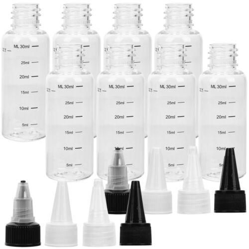  8 Pcs Plastic Graduated Oil Bottle Small Squeeze Bottles for Sauce - 第 1/12 張圖片