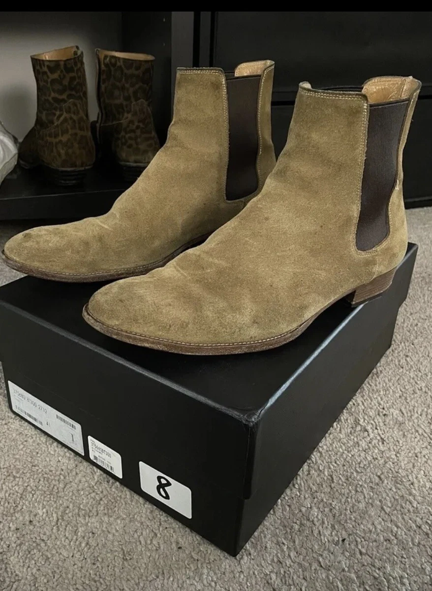 Men's Saint SS15 Cigaro Suede 30MM Chelsea Boots | eBay