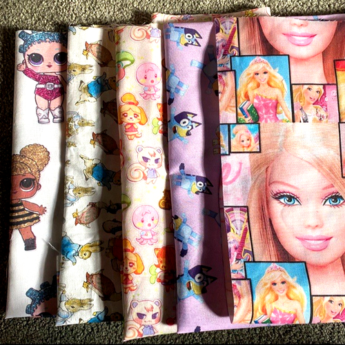 Ensemble De 5 Morceaux De Tissu Et De Secondes Bluey Barbie Peter ...