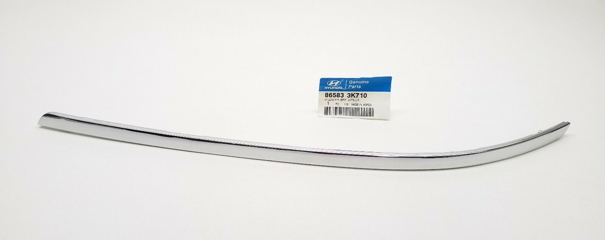 86583-3K710 Hyundai Front Bumper Upper Left Molding - 2007 To 2010