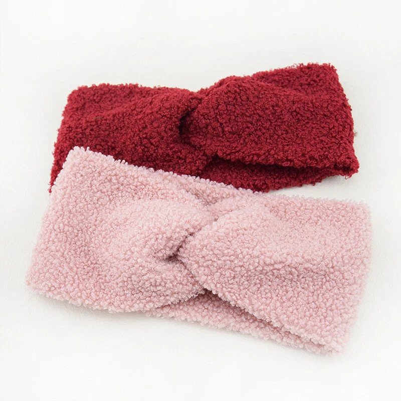 Soft Stretch Winter Warm Cashmere Cross Fuzzy Ear Warmer Headband Turbans ∂ - Image 4 of 4