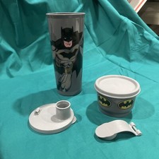 Tupperware-Batman Superhero vaso abatible y taza de aperitivo