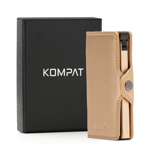 Porta Carte di Credito RFID Portafoglio Uomo Slim Portafoglio Piccolo Sottile - Foto 68 di 83