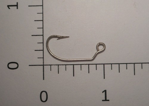 1,000 MUSTAD no.2 JIG HOOK FISHING FLY EYED TINNED BENT SPECIAL 31110 NORWAY - Picture 2 of 4