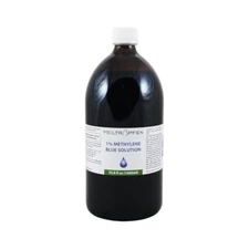 1% Methylene Blue Solution 33.8oz, Pharma Grade for Research, USP Quality