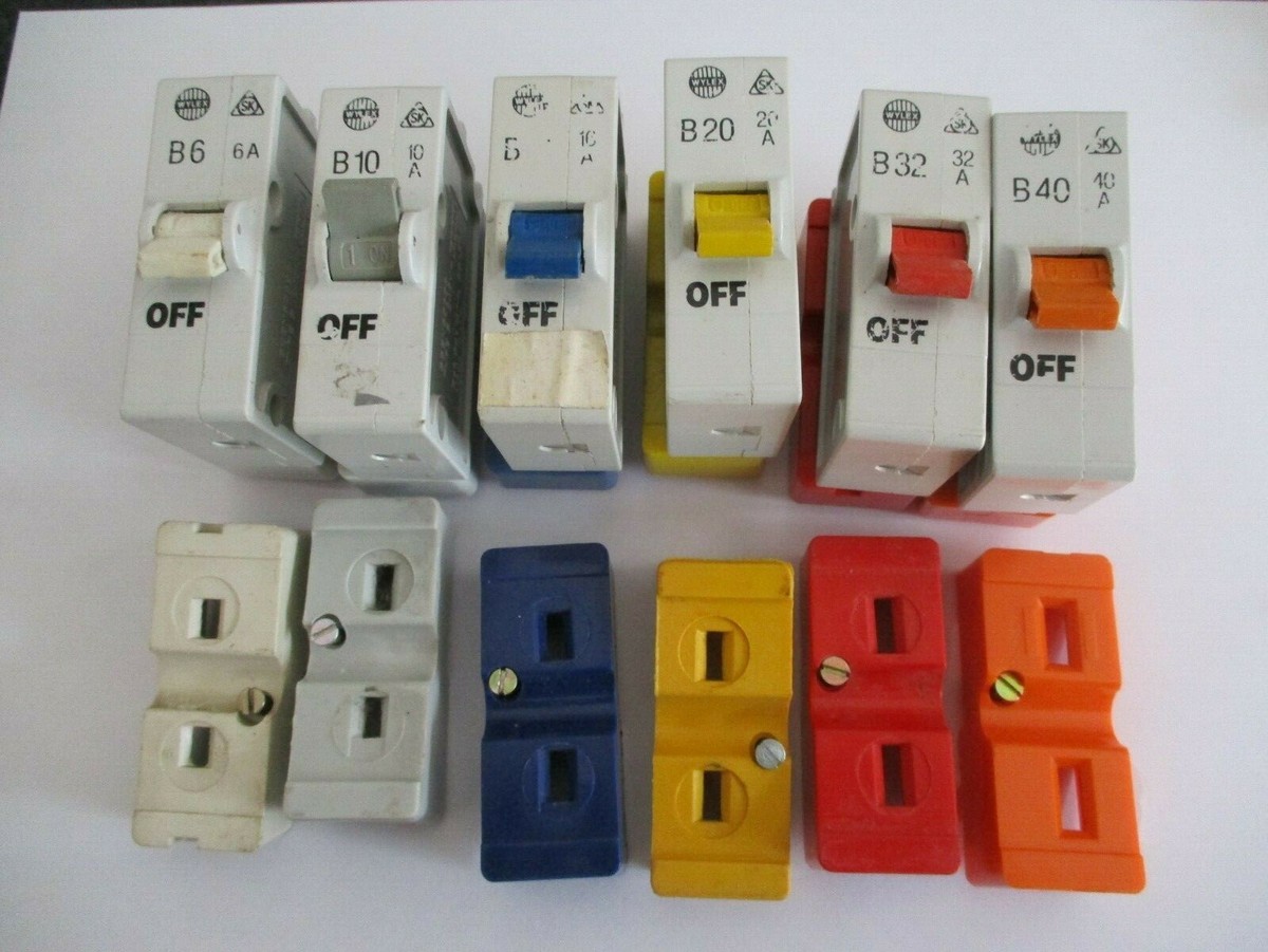 Basi Interruttori BS3871 Interruttori Magnetotermici Wylex B6, B10, B16, B20, B32, B40 - Usati Ma Funzionanti, Con/senza Basi Interruttori Usati - Foto 7