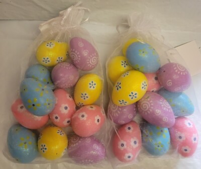 2 packs Hobby Lobby Easter Egg Vase Filler Decoration Scatter 12ct Pastels