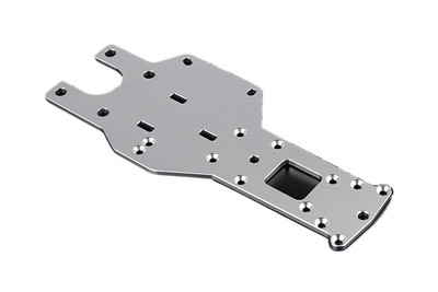 CNC Metall Chassisplatte hinten für 1/5 HPI RV Rofun Kingmtor Baja 5B 5T 5SC