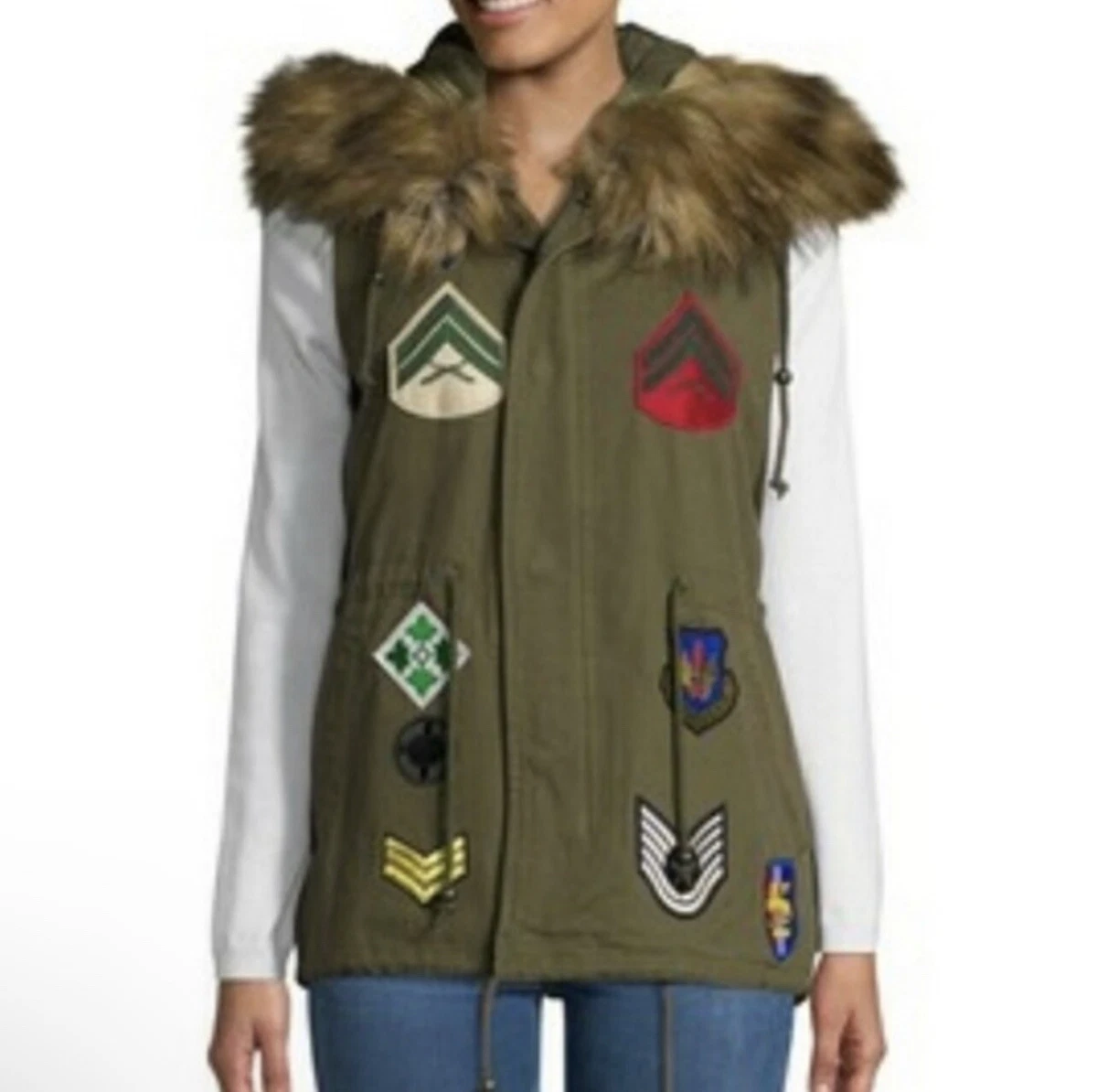 Bagatelle faux fur vest clearance