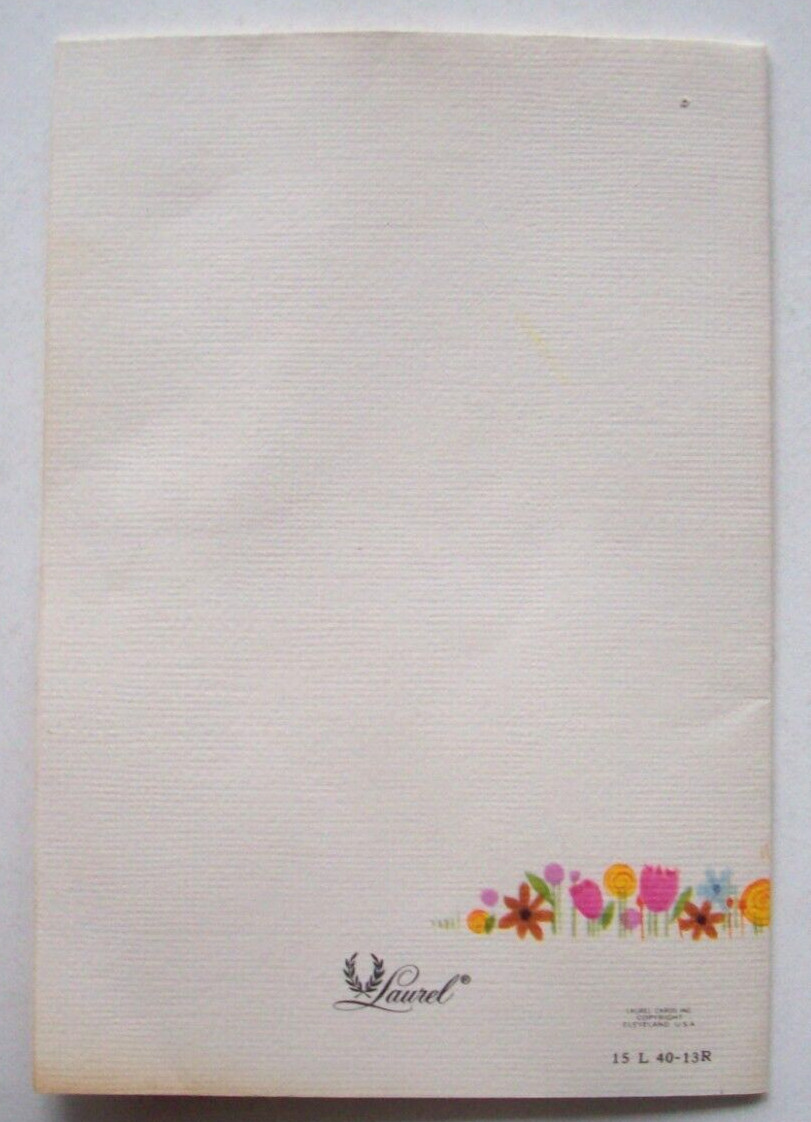 Tandem bike couple w gift birds rabbit vintage Birthday greeting card *KK15