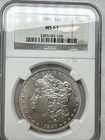1887 Morgan Silver Dollar $1 Coin NGC MS63 Nice