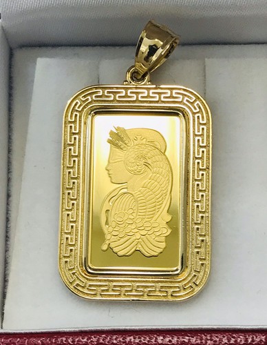 14k Yellow Gold Greek style Frame 9999 