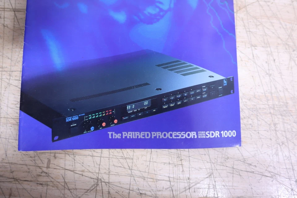Nice Vintage Original Ibanez SDR-1000 Stereo Digital Reverb Catalog Manual USA - Image 2 of 4