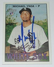 MICHAEL YNOA SIGNED AUTO'D 2016 TOPPS HERITAGE CARD #632 CHICAGO WHITE SOX RC