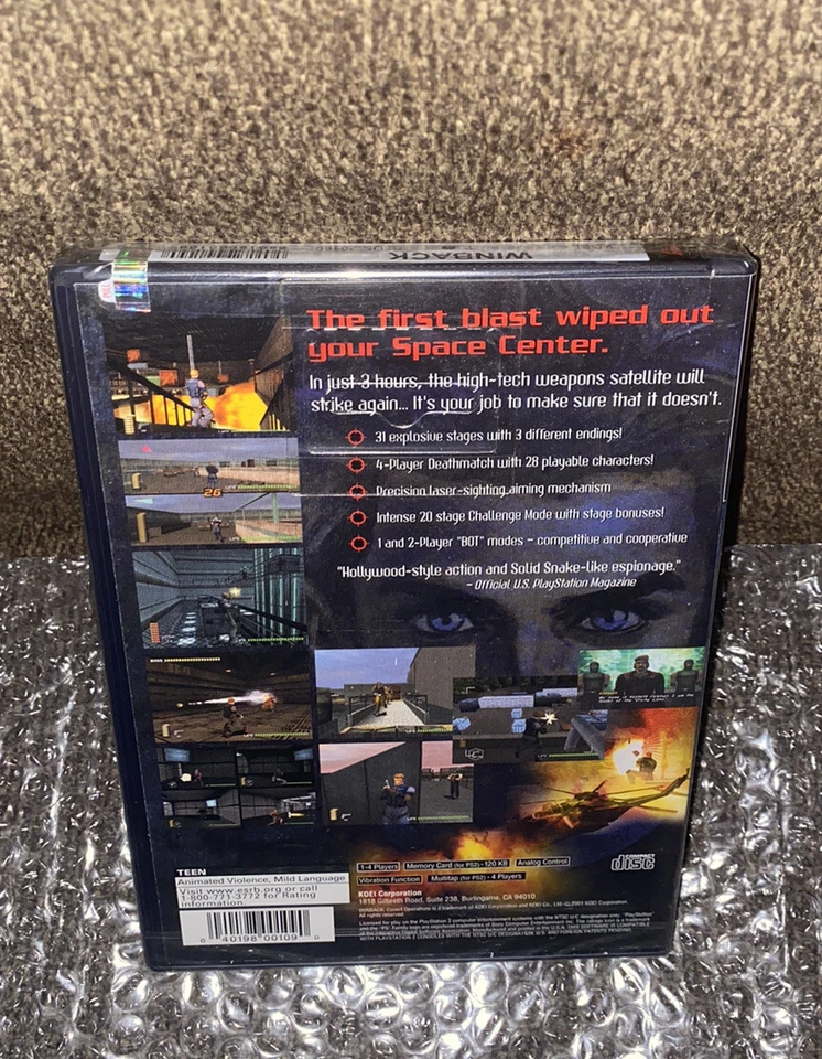 WinBack: Covert Operations BRAND NEW SEALED! Sony PlayStation 2 VARIANT PS2 - Image 2 of 4