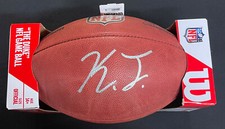KAYVON THIBODEAUX SIGNED AUTHENTIC NFL GAME BALL DUKE BECKETT WITNESS COA DUCKS