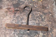 Antique Wooden Advertising Clothes Hanger Maly  Peysa E.9th Street Cleveland OH