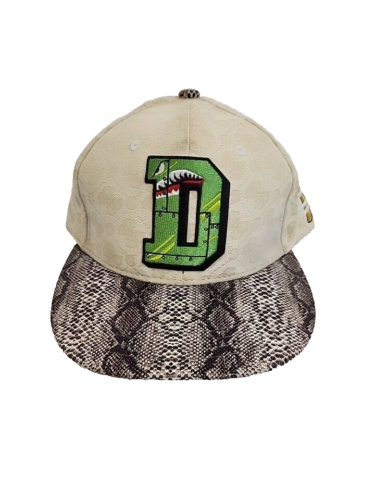 Duoxi Cap Design By Japan Baseball Hat Faux Snakeskin Snap Back - Picture 1 of 11
