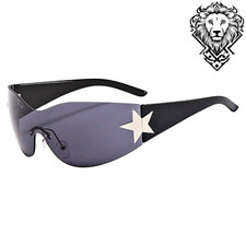 Ladies Luxury UV400 Black Sunglasses Women's Stylish Y2K Trendy Fashion Eyewear