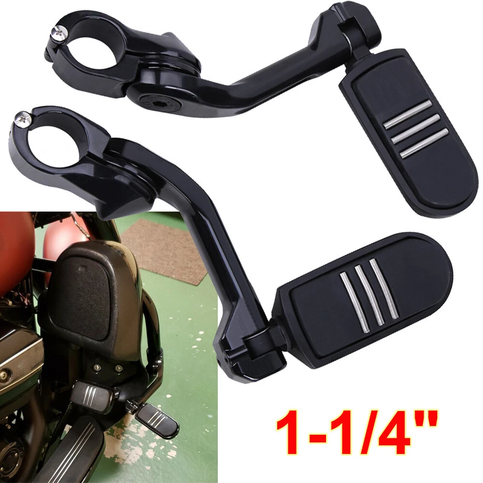 Barra de choque de carretera de 1-1/4" 1,25" apta para Harley Honda Shadow Foto 2 de 4