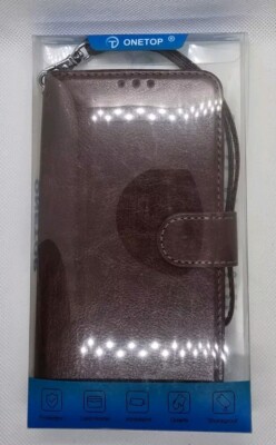 OneTop brown leather wallet case iphone 15~Opened box but New