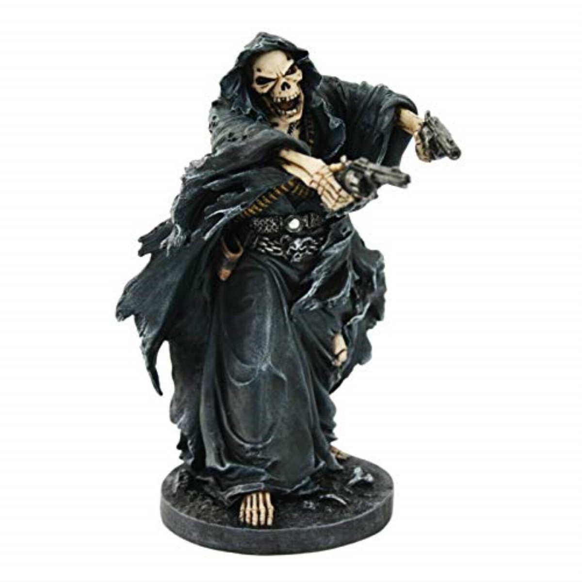 Gunslinger Assassin Grim Reaper Figurine Statue 9.5 Inch