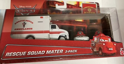 MATTEL DISNEY PIXAR CARS WALMART RESCUE SQUAD MATER 3-PACK | eBay