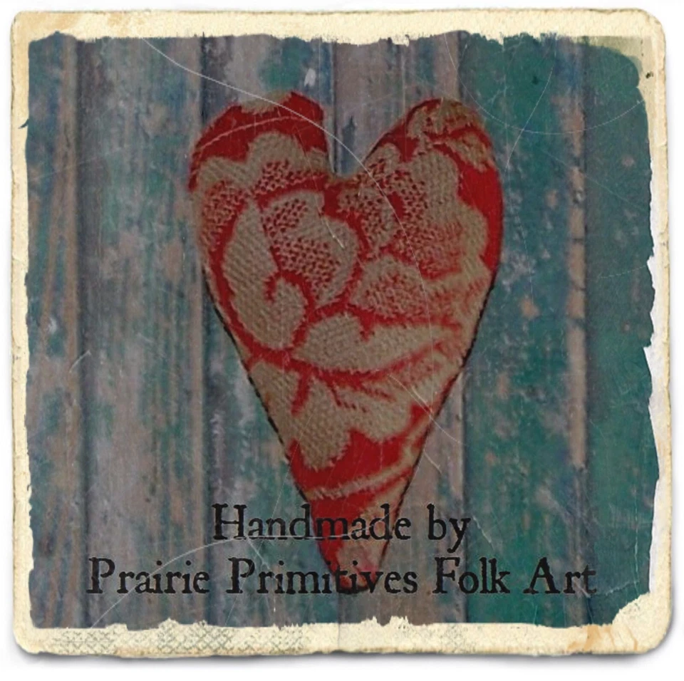 Cajas de almacenamiento redondas cubiertas de tela primitiva rústica (juego/3), cuervos y calicó AAFA Foto 4 de 4