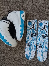 Jordan 9 Powder Blue Socks