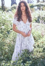 LOVESHACKFANCY Carlton Cotton Maxi Dress Size 00 XXS