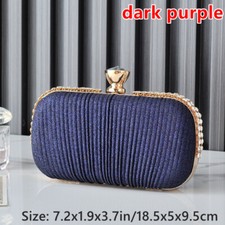 Lindo bolso bandolera de hombro cadena sin asas con diamantes de imitación de dama