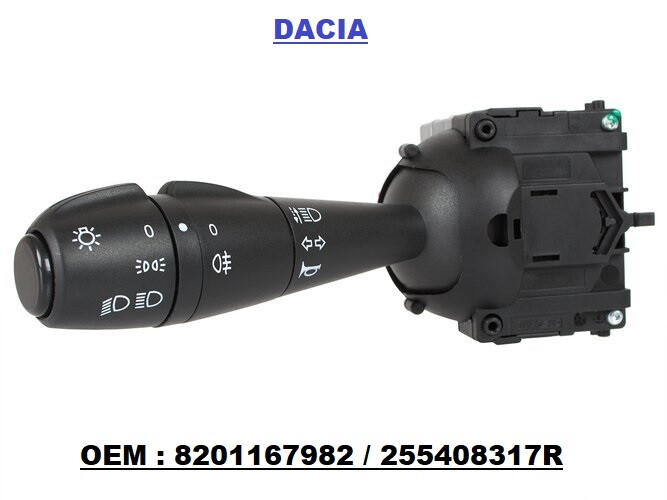 Commande commodo de phares DACIA Duster avec fonction antibrouillard fiable