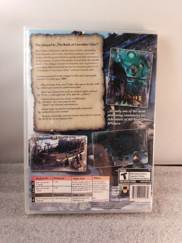 Book of Unwritten Tales THE CRITTER CHRONICLES PC & MAC Game Adventure NEW - Image 2 of 4