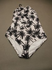 Unbranded Size XL Womens Multicolor Unlined Wireless One-Piece Swimming Suit 5F