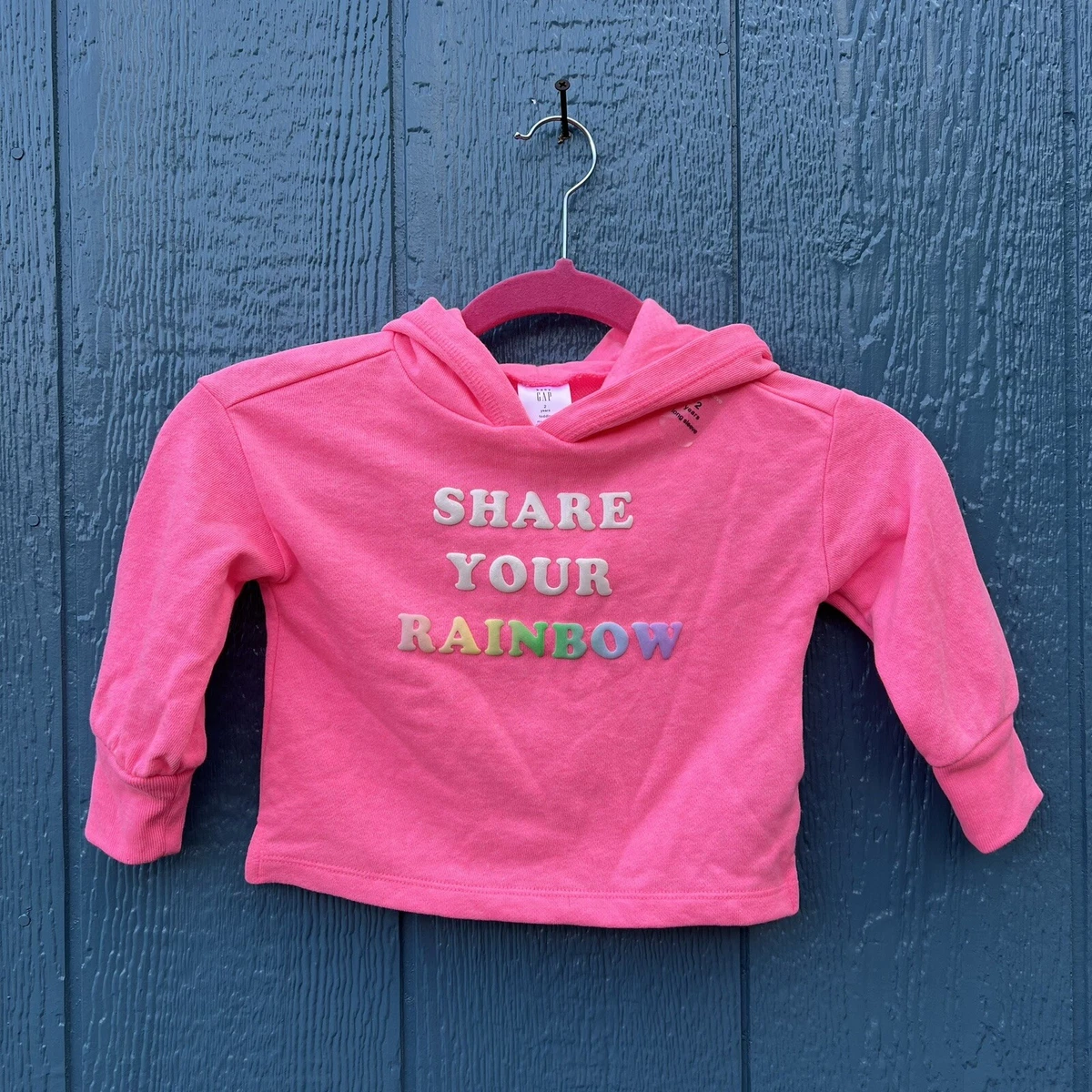 Gap clearance rainbow sweatshirt